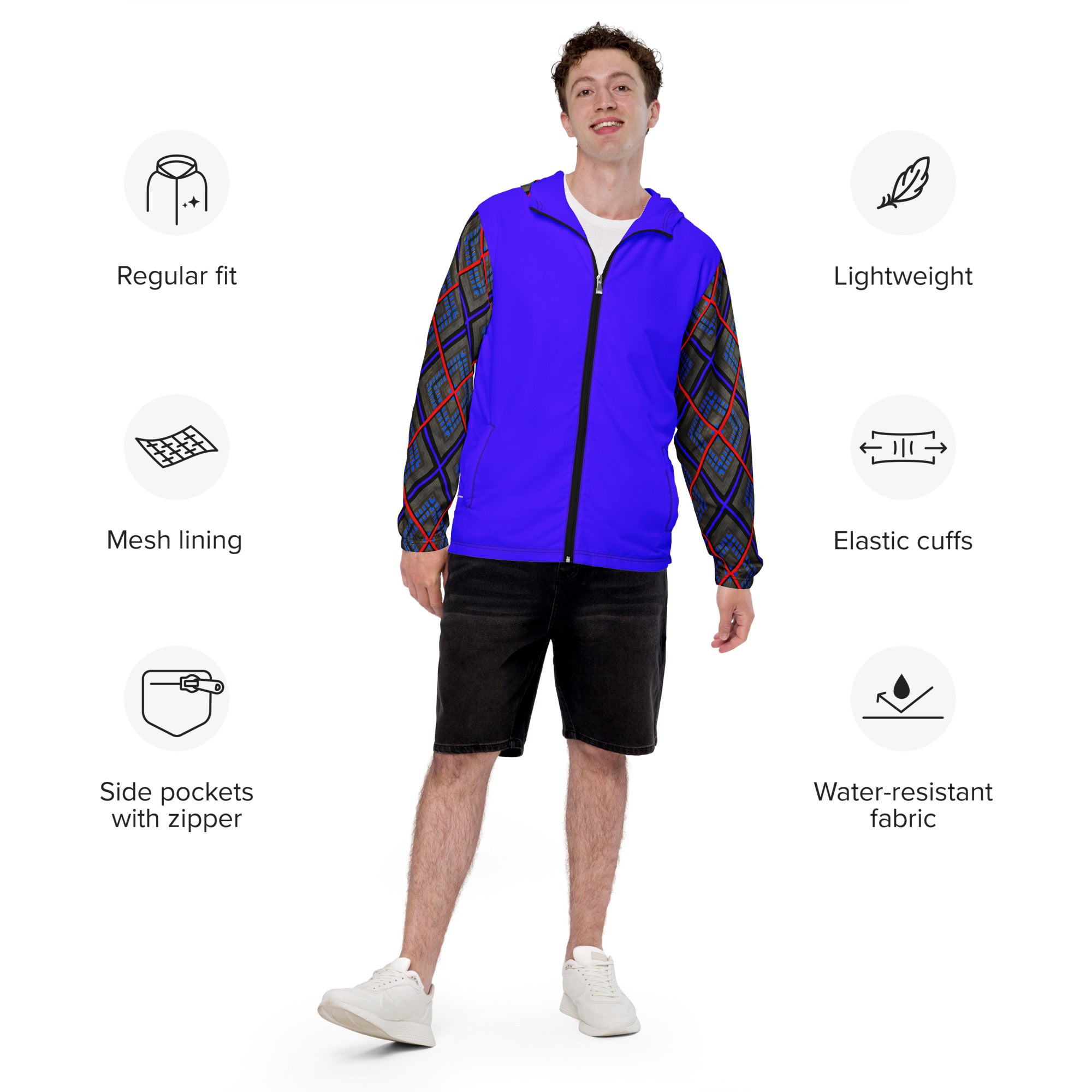 Skylights Men's Windbreaker Triboca Arts