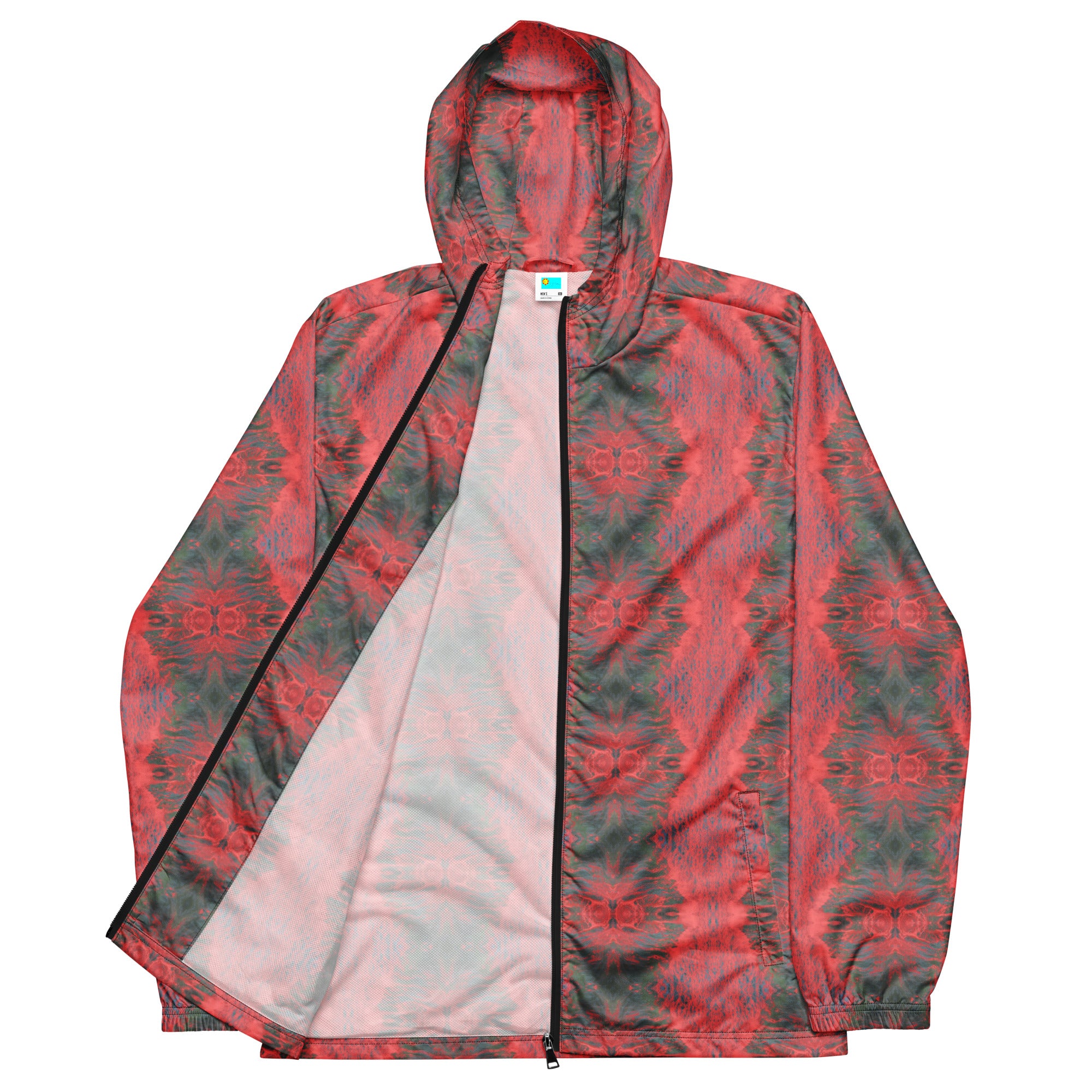 Salmon Reef Men’s Windbreaker Triboca Arts