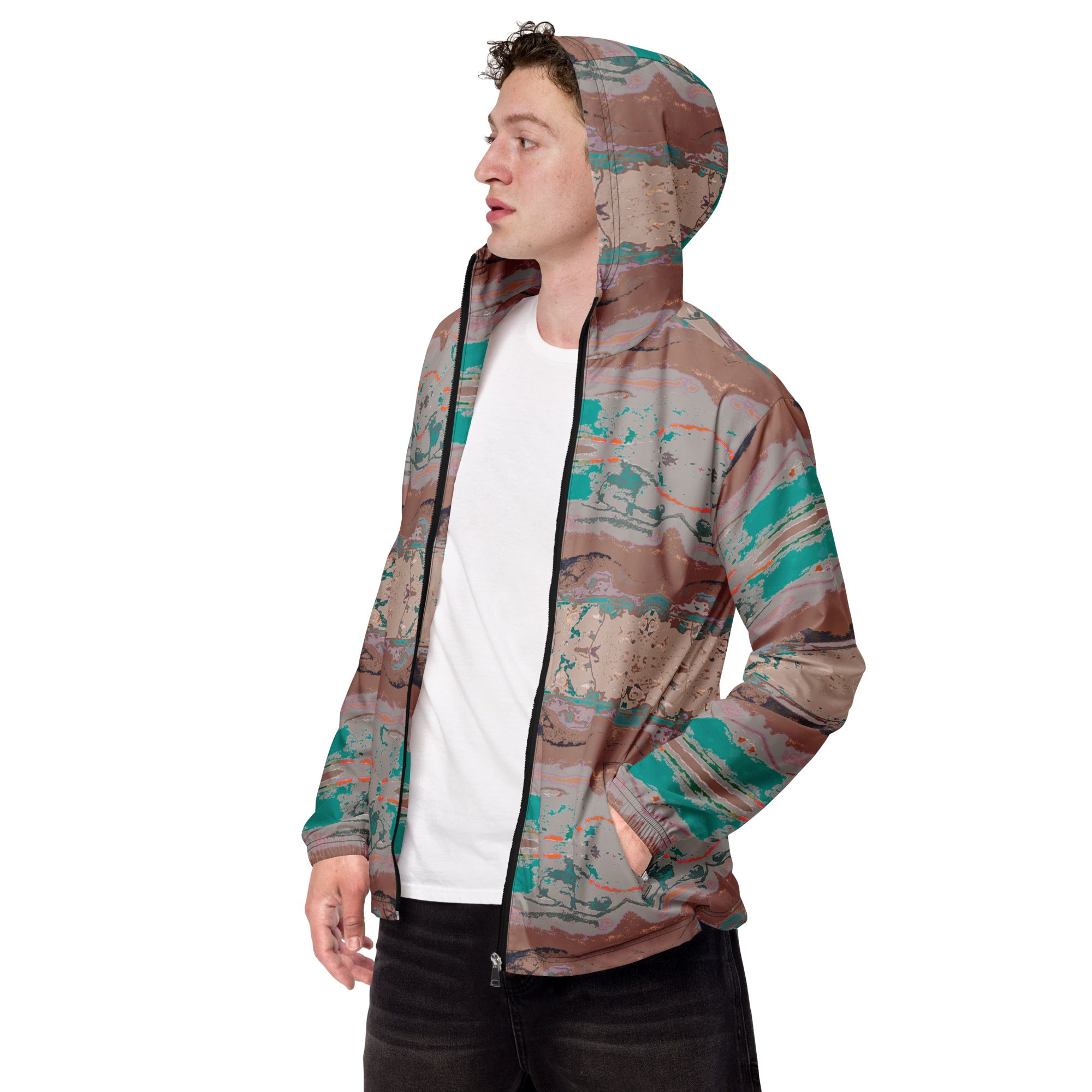 Gulf Shore Men's Windbreaker Triboca Arts