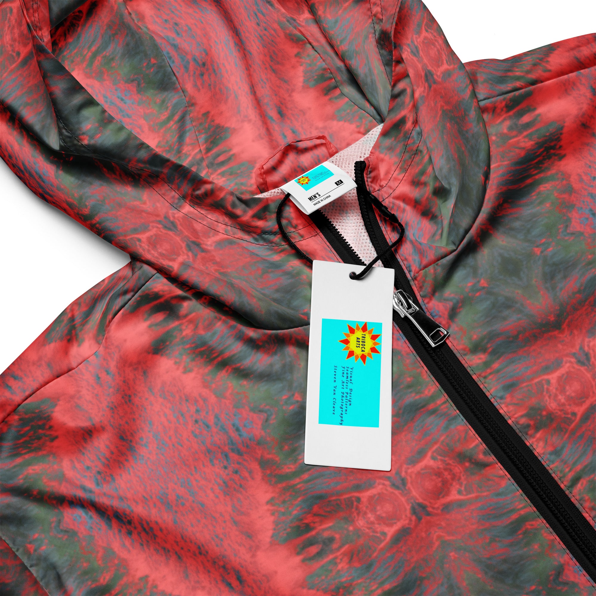 Salmon Reef Men’s Windbreaker Triboca Arts