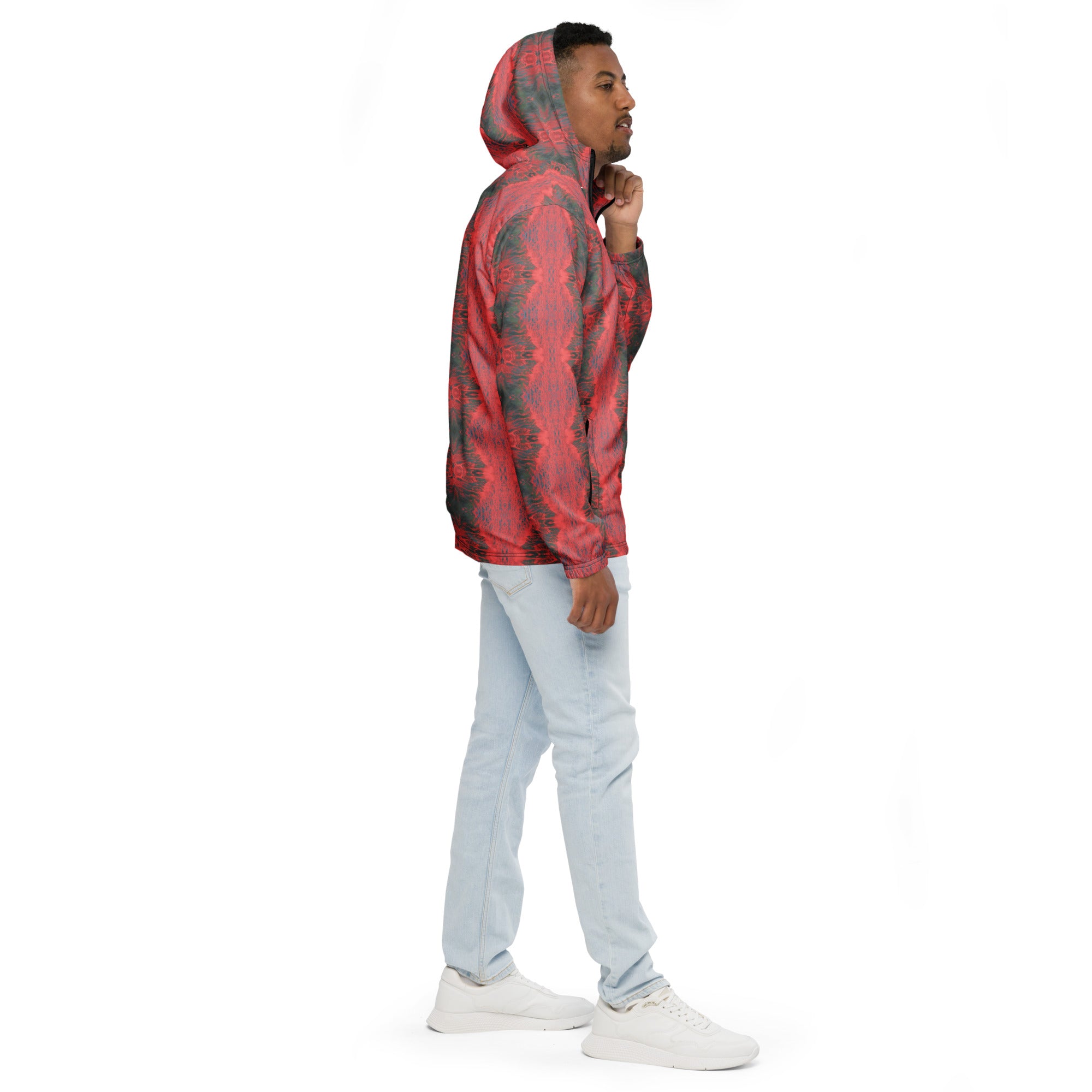 Salmon Reef Men’s Windbreaker Triboca Arts