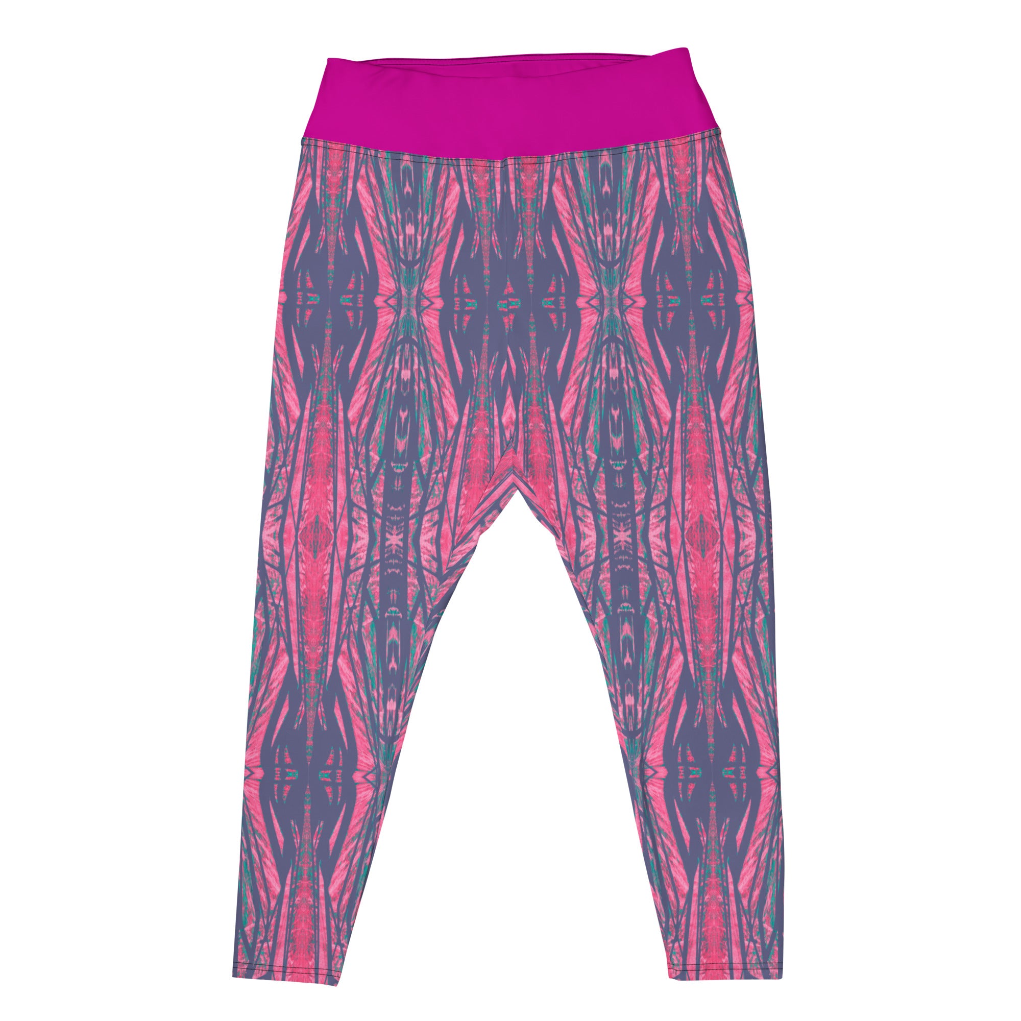 Shadows Gray On Pink Plus Size Leggings Triboca Arts