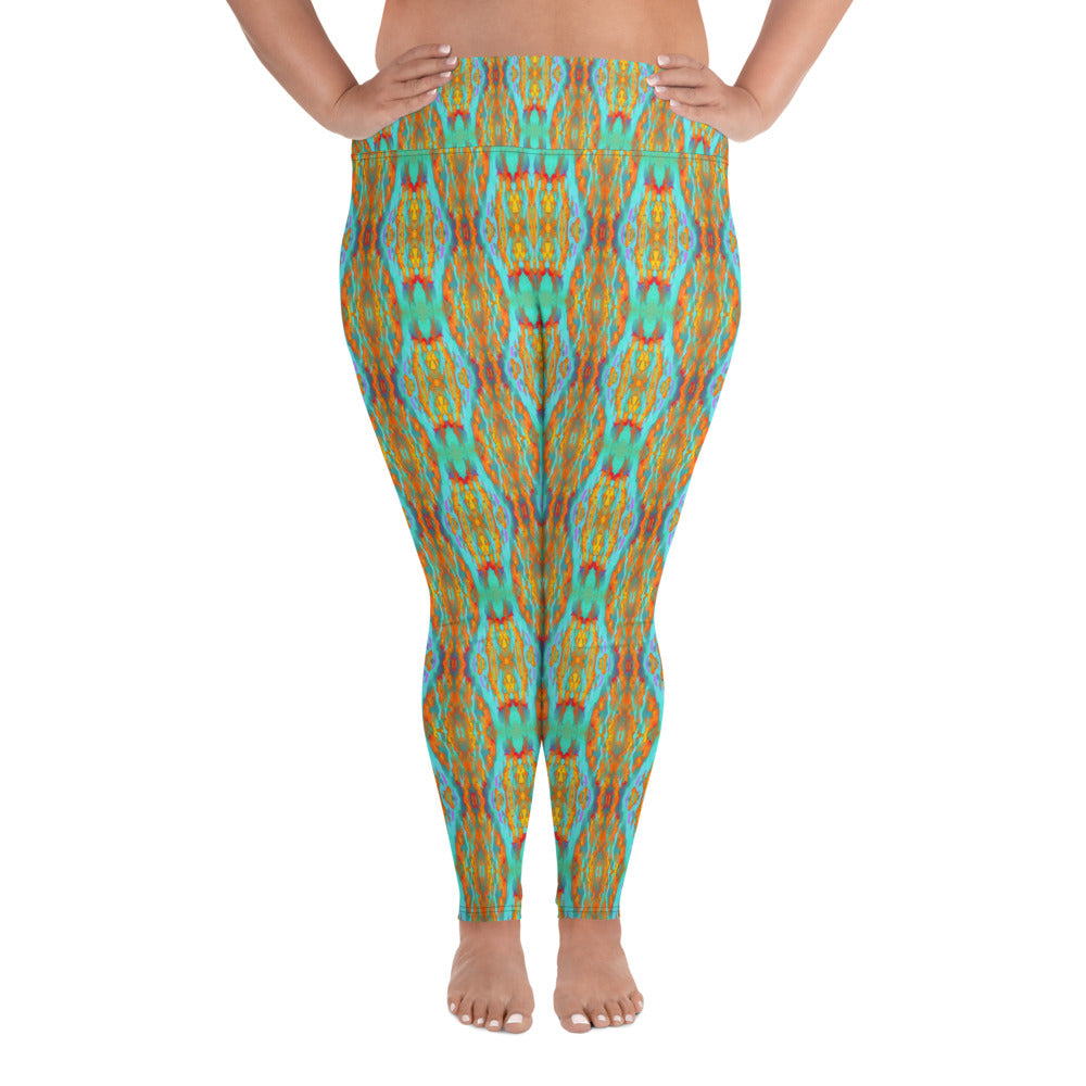 Gold Canyon Plus Size Leggings Triboca Arts 2XL  