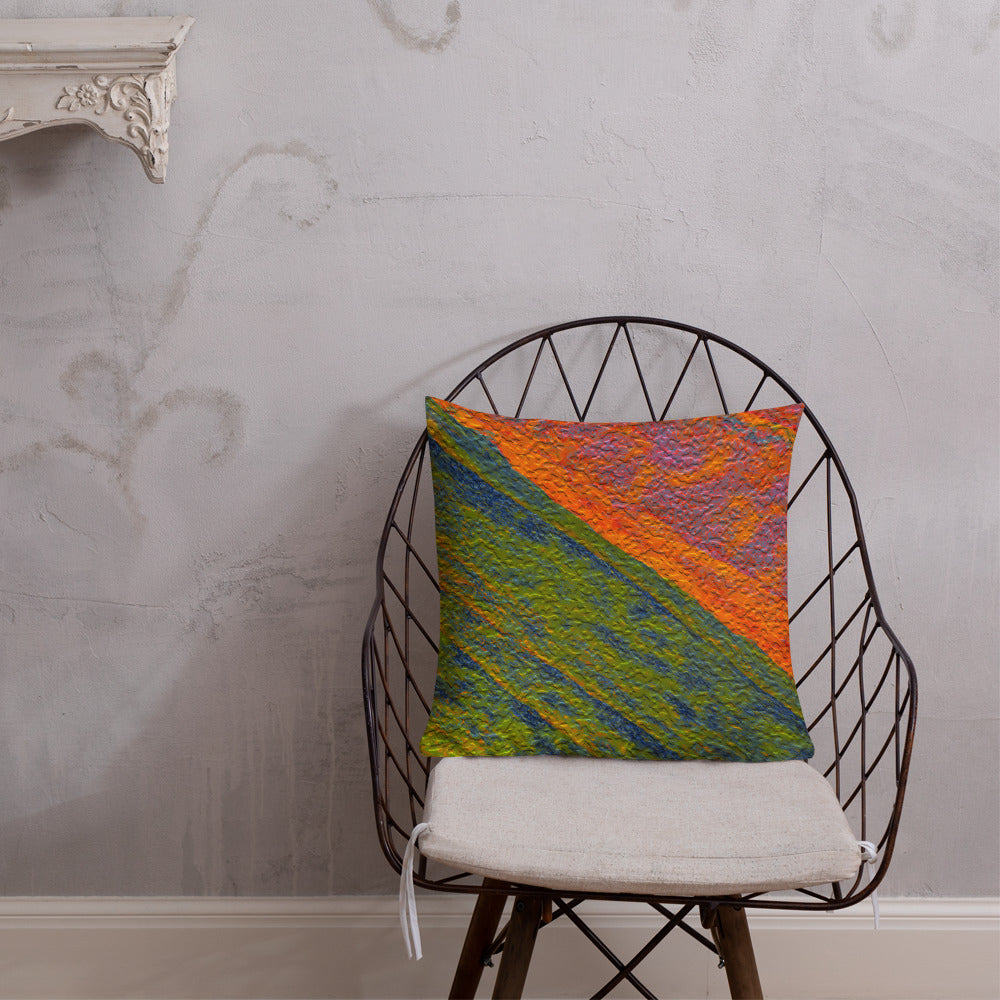 Painted Monzonite Premium Pillow Triboca Arts