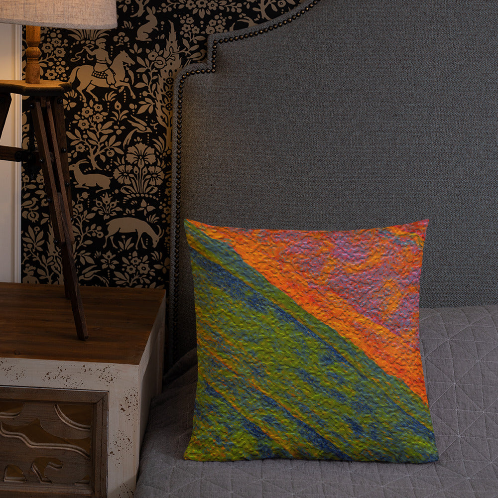 Painted Monzonite Premium Pillow Triboca Arts