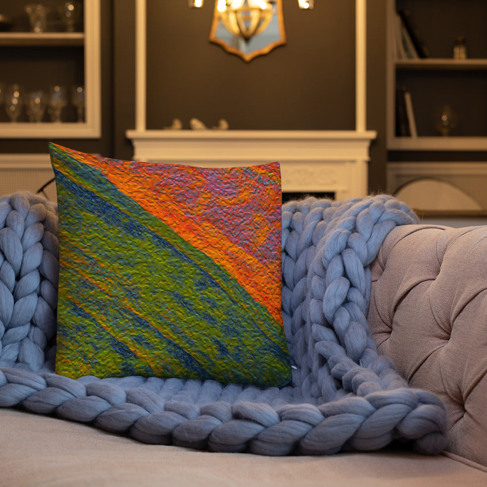 Painted Monzonite Premium Pillow Triboca Arts