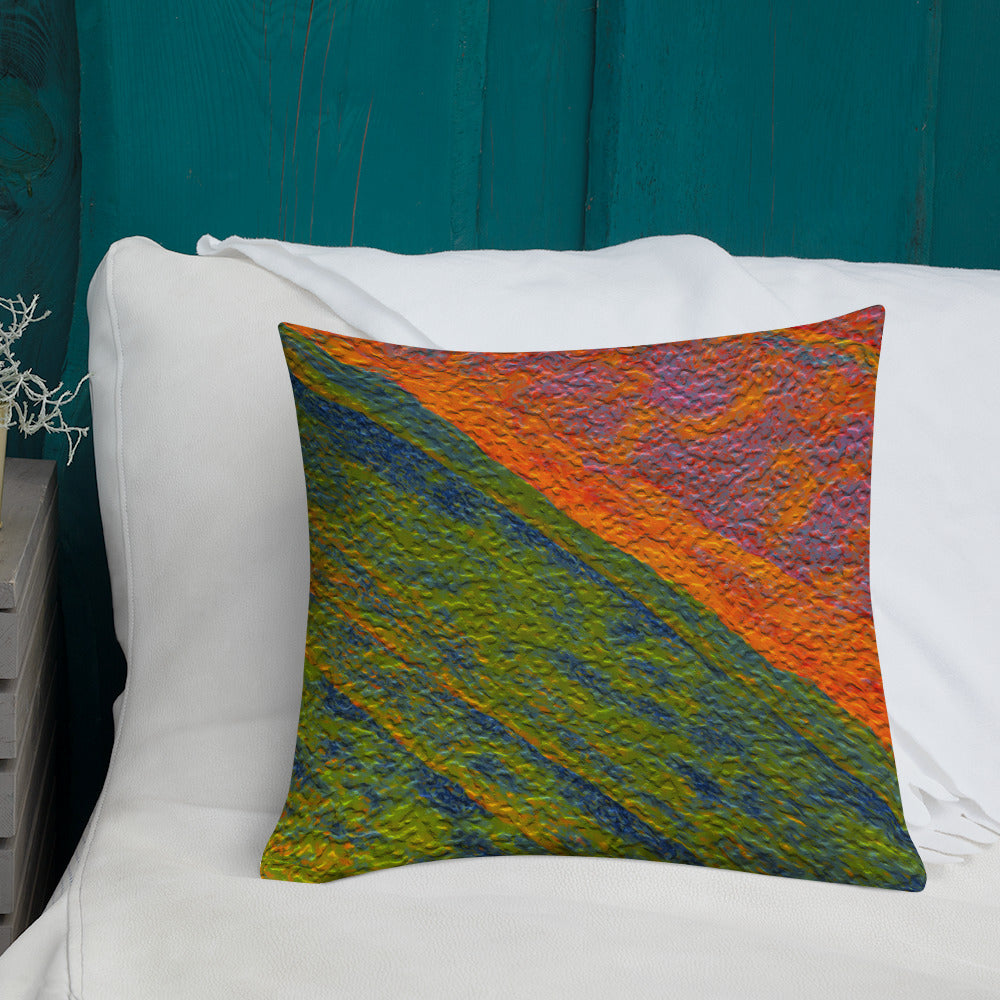 Painted Monzonite Premium Pillow Triboca Arts