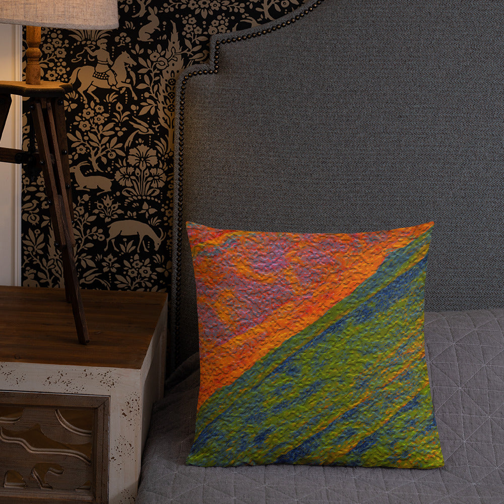 Painted Monzonite Premium Pillow Triboca Arts