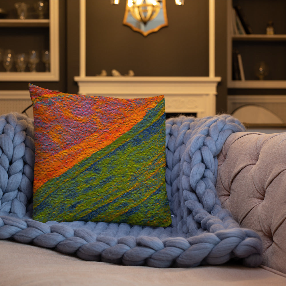 Painted Monzonite Premium Pillow Triboca Arts