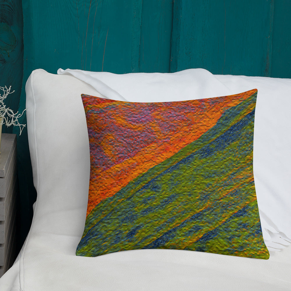 Painted Monzonite Premium Pillow Triboca Arts