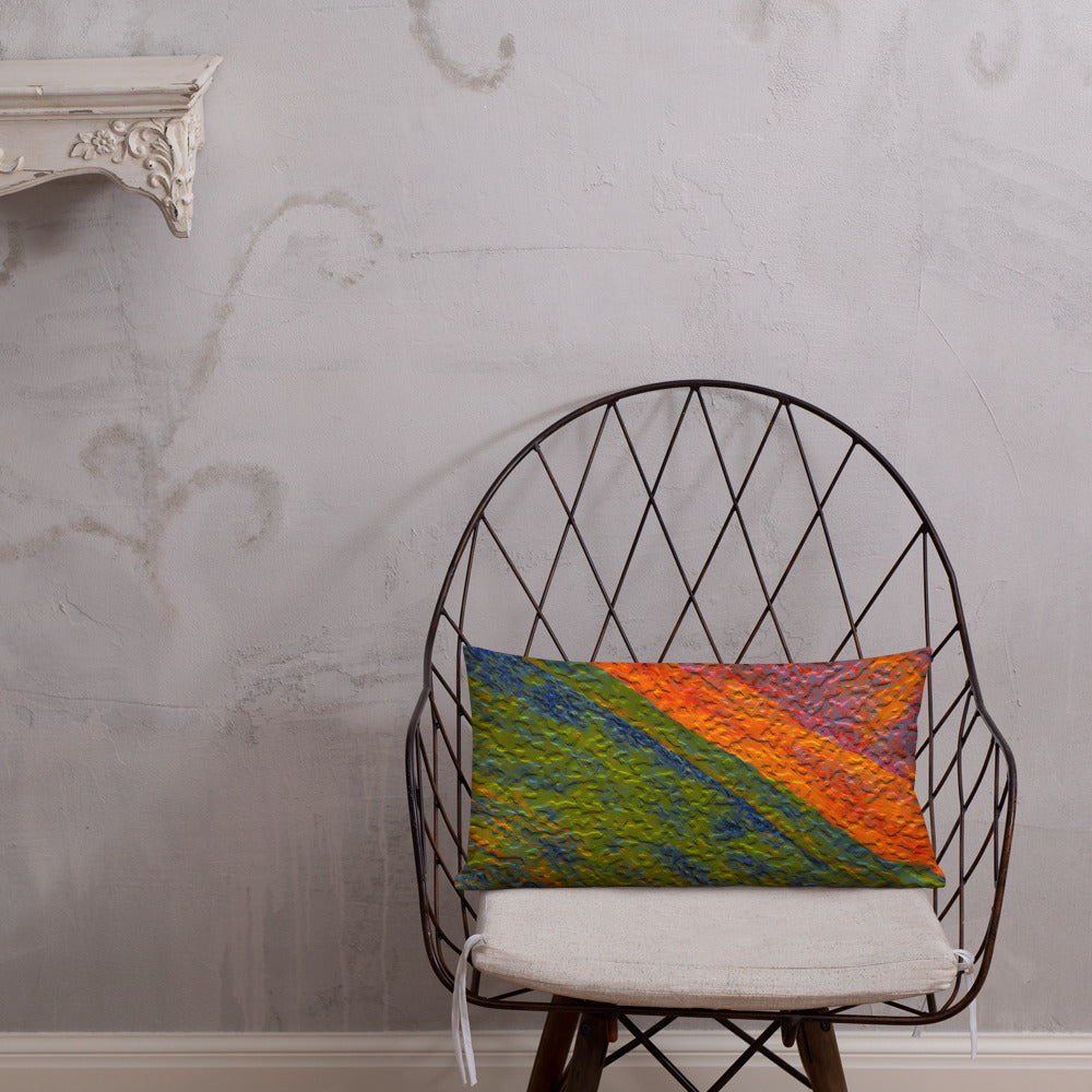 Painted Monzonite Premium Pillow Triboca Arts
