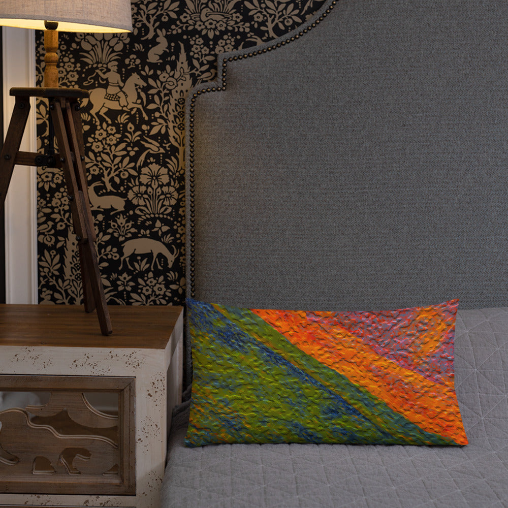 Painted Monzonite Premium Pillow Triboca Arts