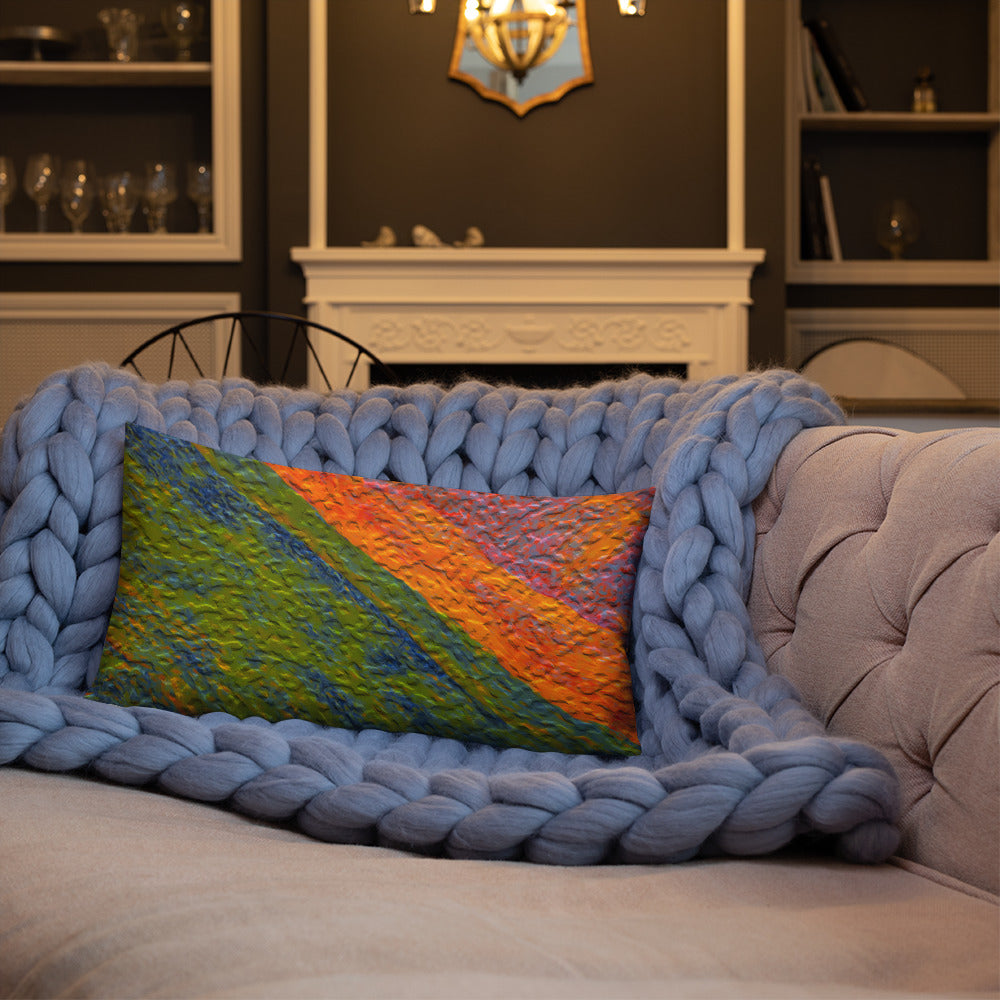 Painted Monzonite Premium Pillow Triboca Arts