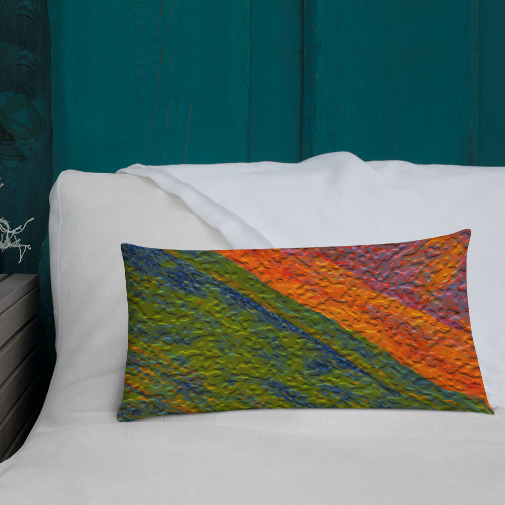 Painted Monzonite Premium Pillow Triboca Arts