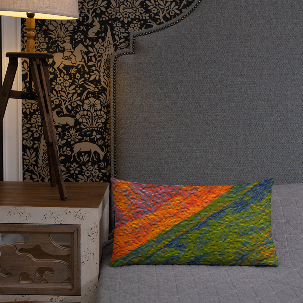 Painted Monzonite Premium Pillow Triboca Arts
