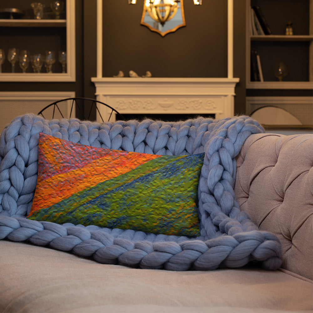 Painted Monzonite Premium Pillow Triboca Arts