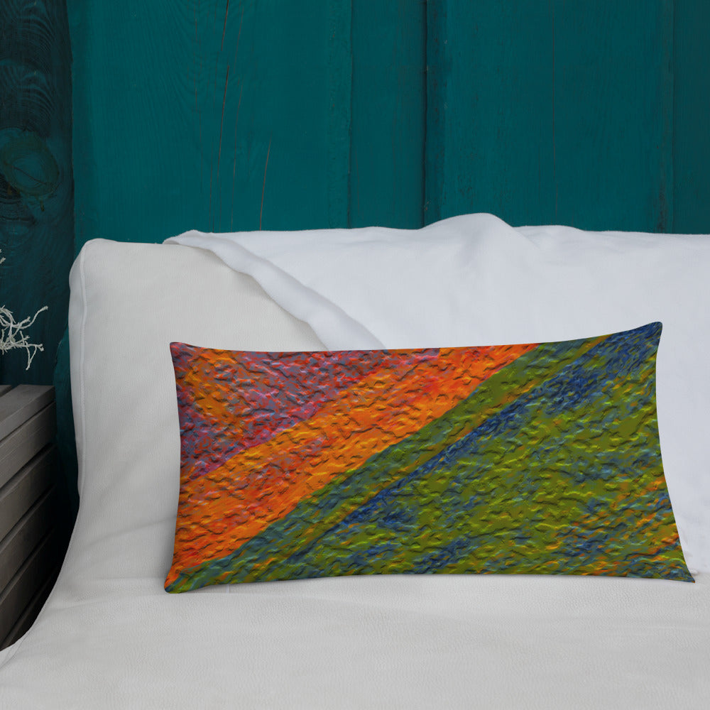 Painted Monzonite Premium Pillow Triboca Arts