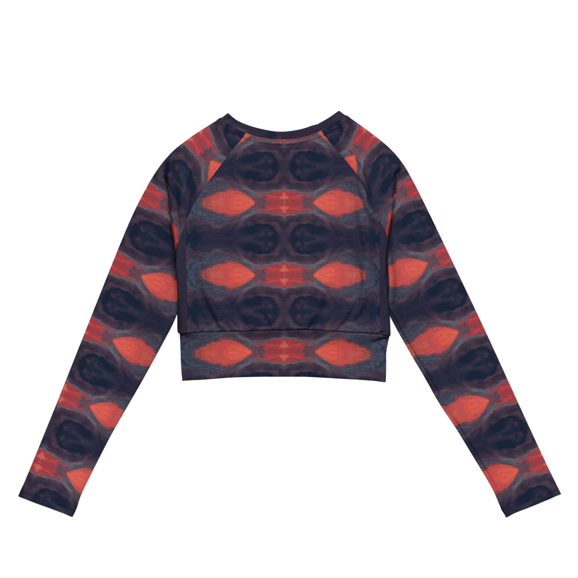 Gulf Shore Eco-Friendly Long-Sleeve Crop Top Triboca Arts