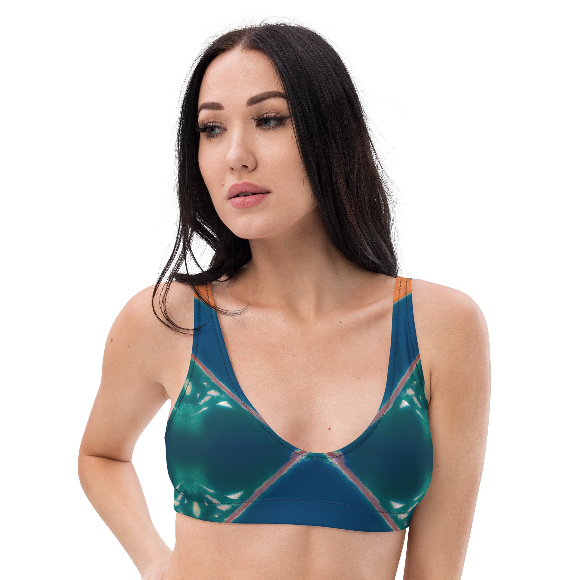 Bay Jetties Eco-Friendly Padded Bikini Top Triboca Arts XS  