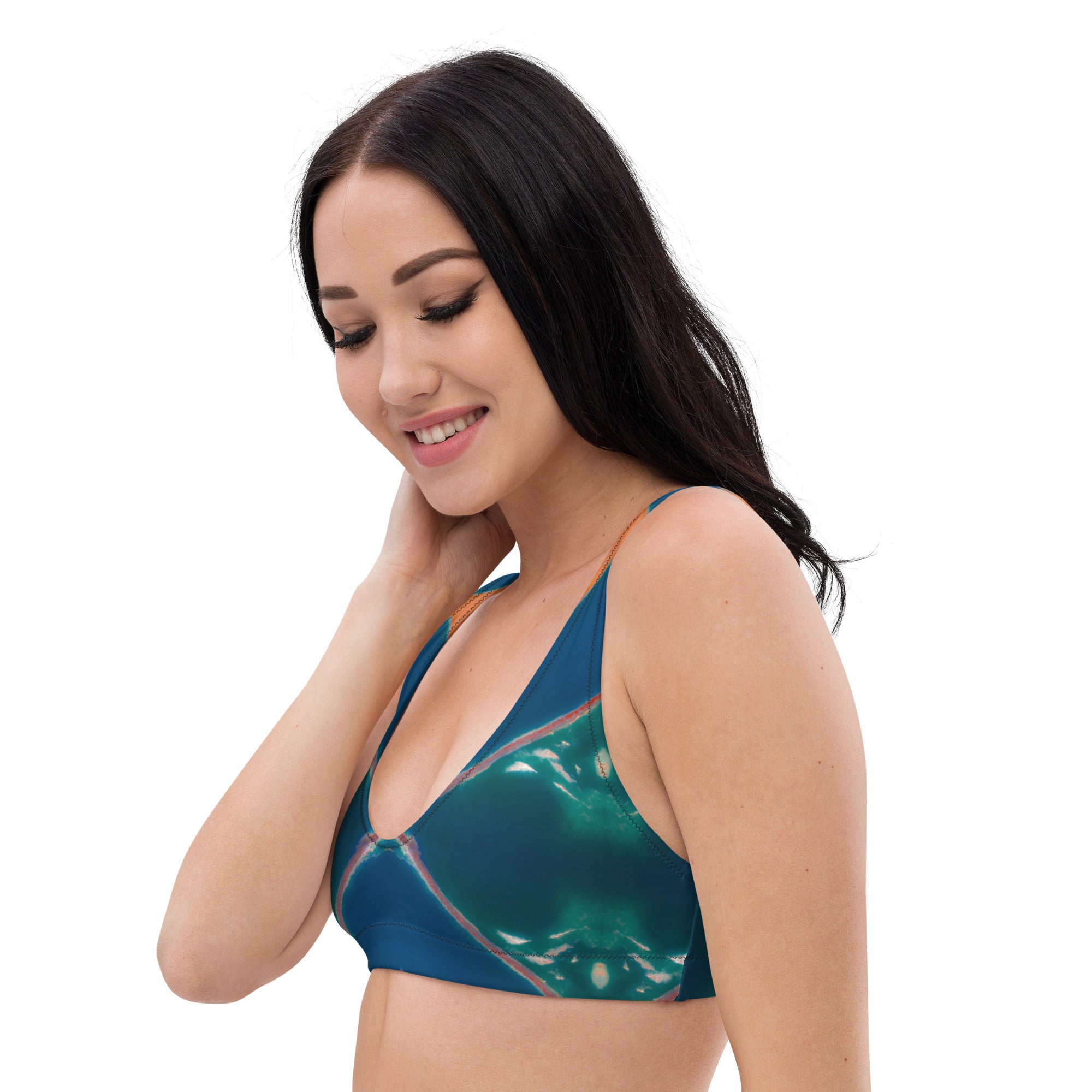 Bay Jetties Eco-Friendly Padded Bikini Top Triboca Arts   