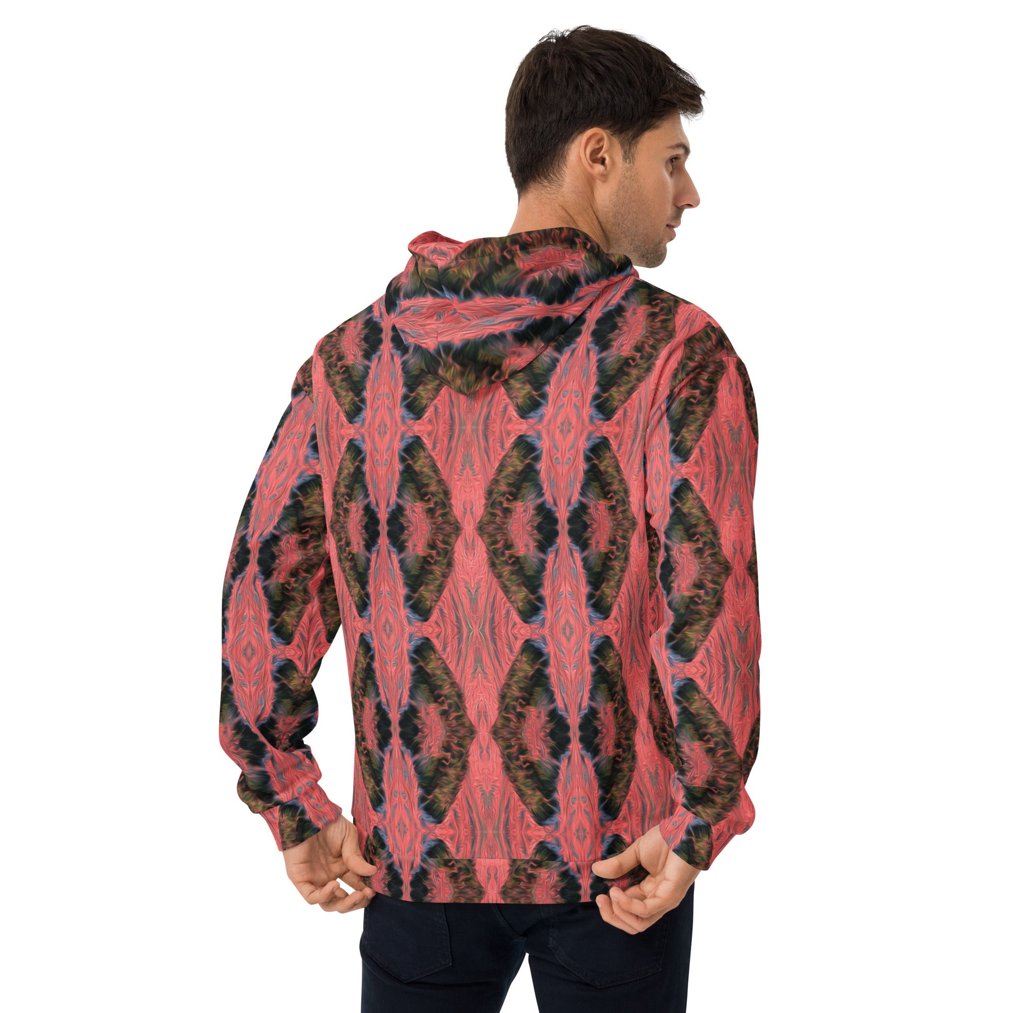 Salmon Reef Unisex Eco-Friendly Hoodie Triboca Arts