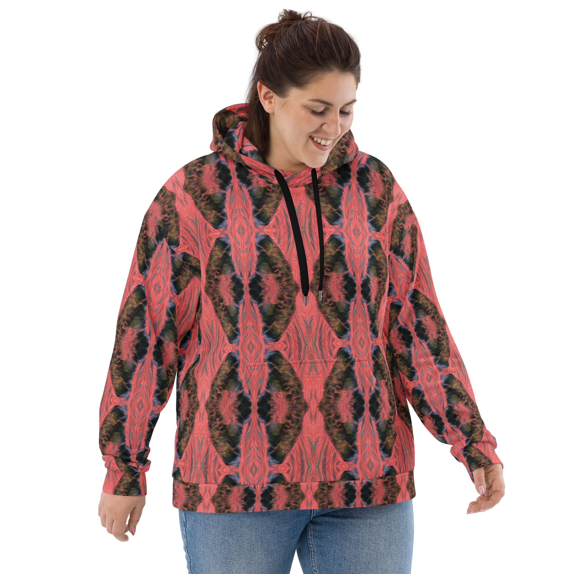 Salmon Reef Unisex Eco-Friendly Hoodie Triboca Arts   