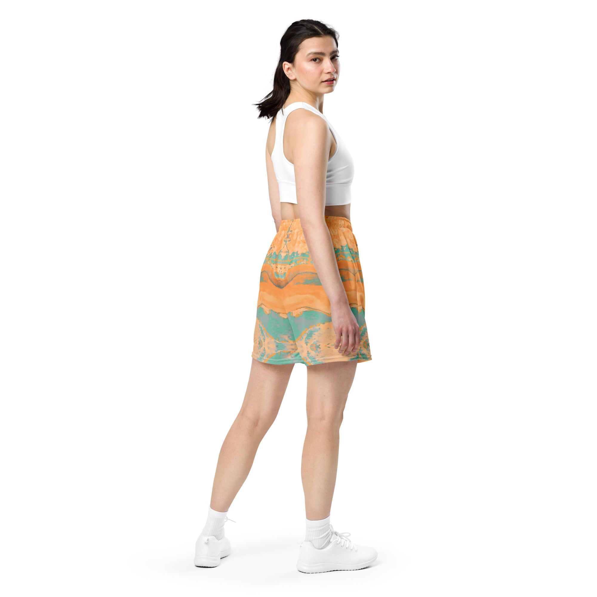 Gulf Shore Women's Eco-Friendly Mesh Shorts Triboca Arts