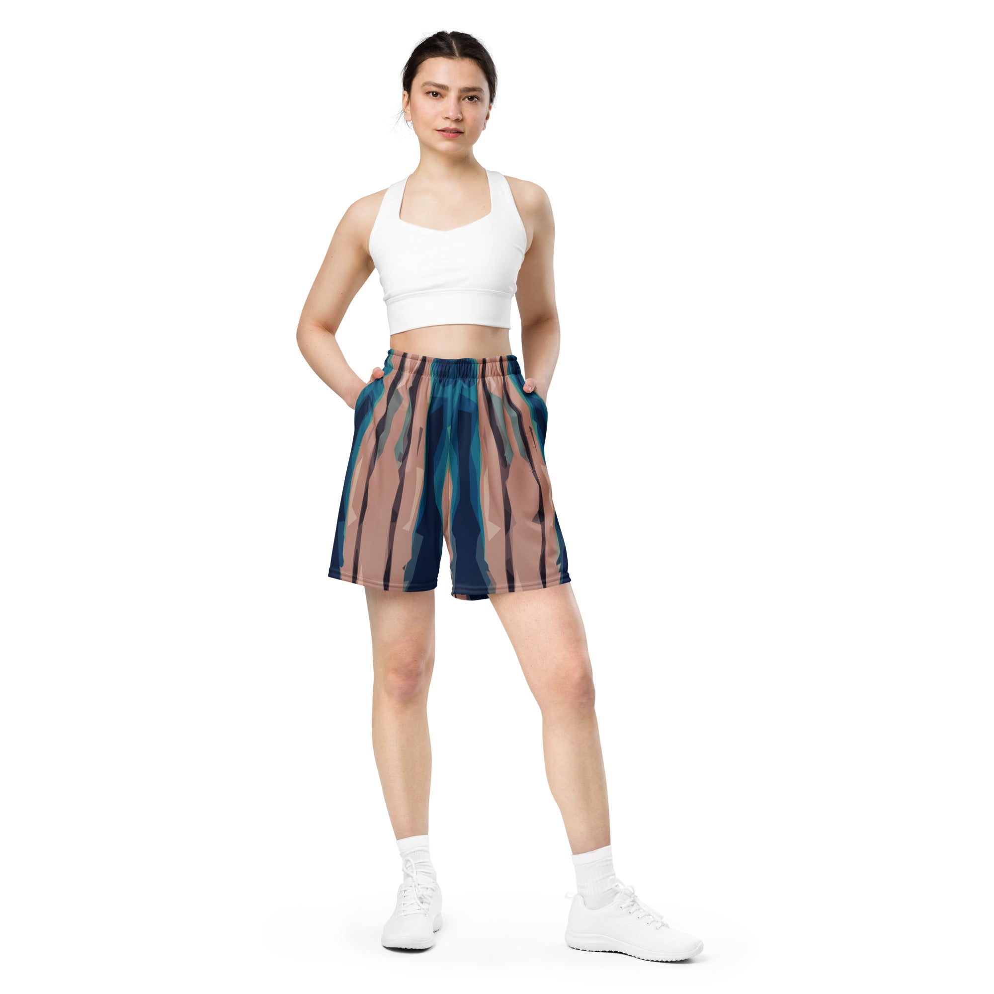 Bay Jetties Women's Eco-Friendly Mesh Shorts Triboca Arts