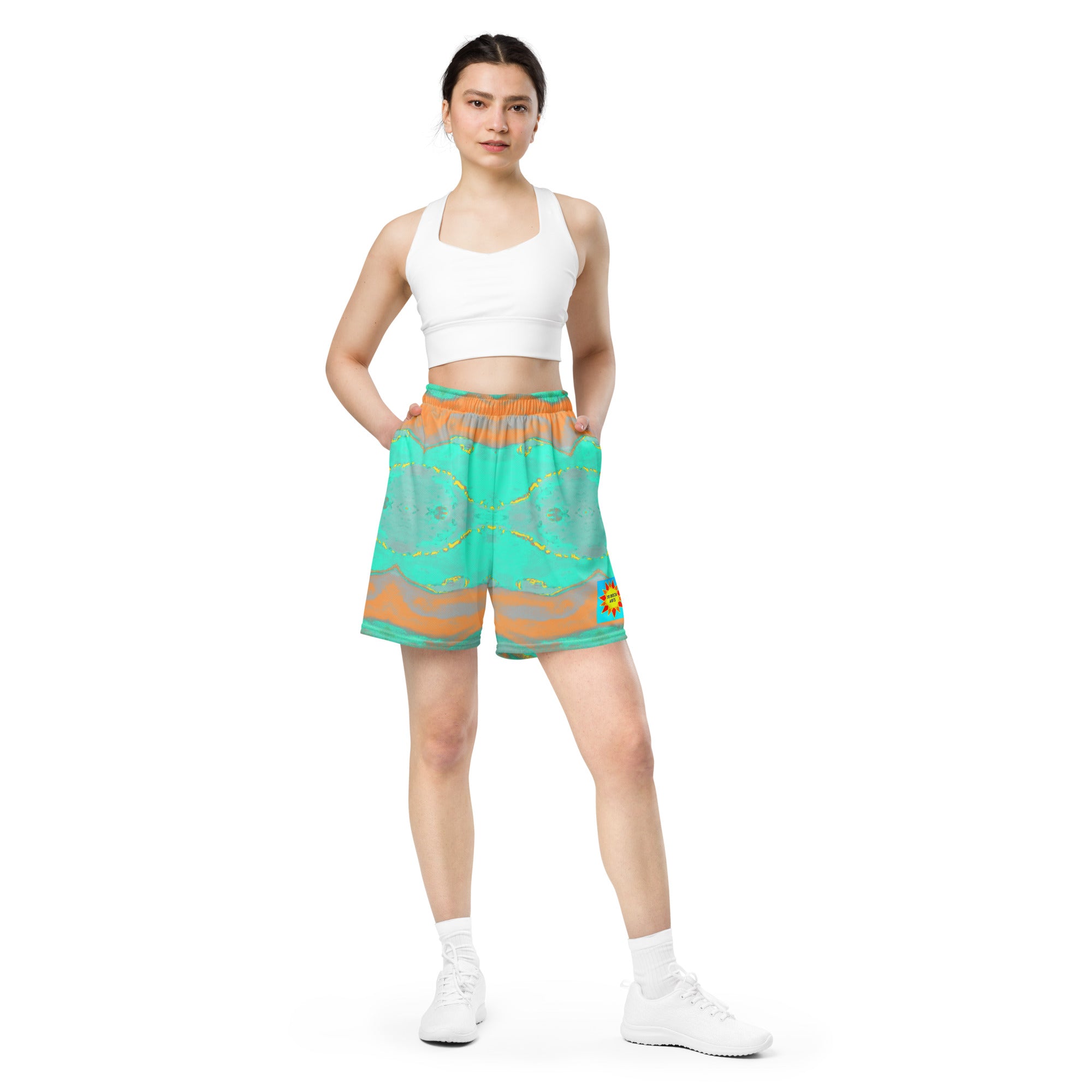 Gulf Shore Women's Eco-Friendly Mesh Shorts Triboca Arts 2XS  