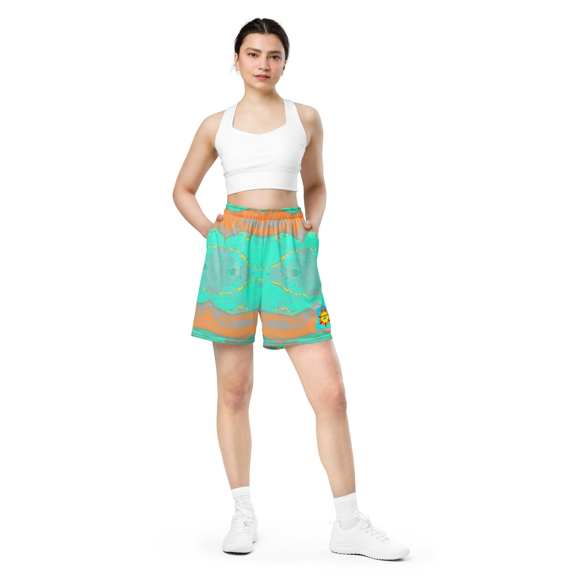 Gulf Shore Women's Eco-Friendly Mesh Shorts Triboca Arts 2XS