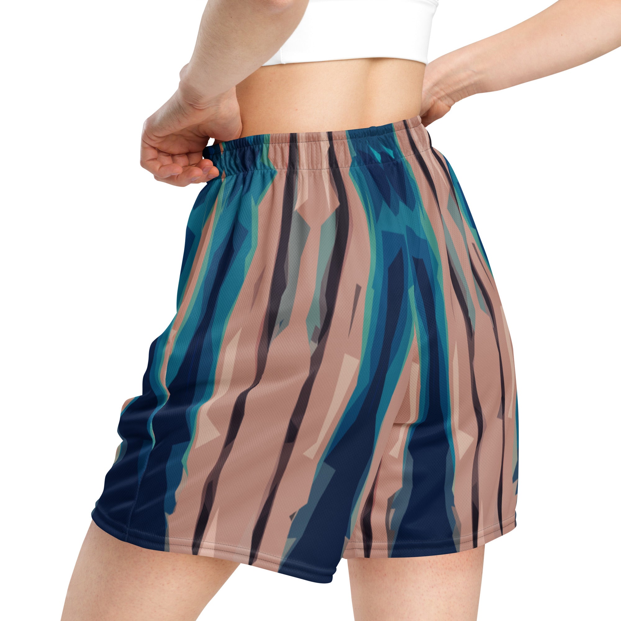 Bay Jetties Women's Eco-Friendly Mesh Shorts Triboca Arts   