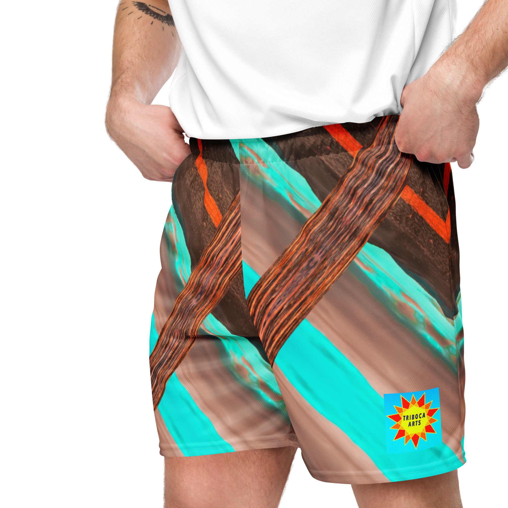 Mojave Trails Men's Eco-Friendly Mesh Shorts Triboca Arts