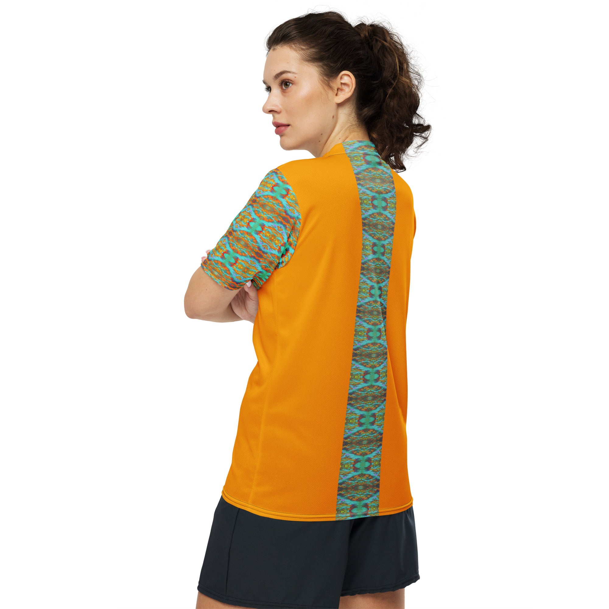 Gold Canyon Broad Striped Women's Eco-Friendly Sports Jersey Triboca Arts