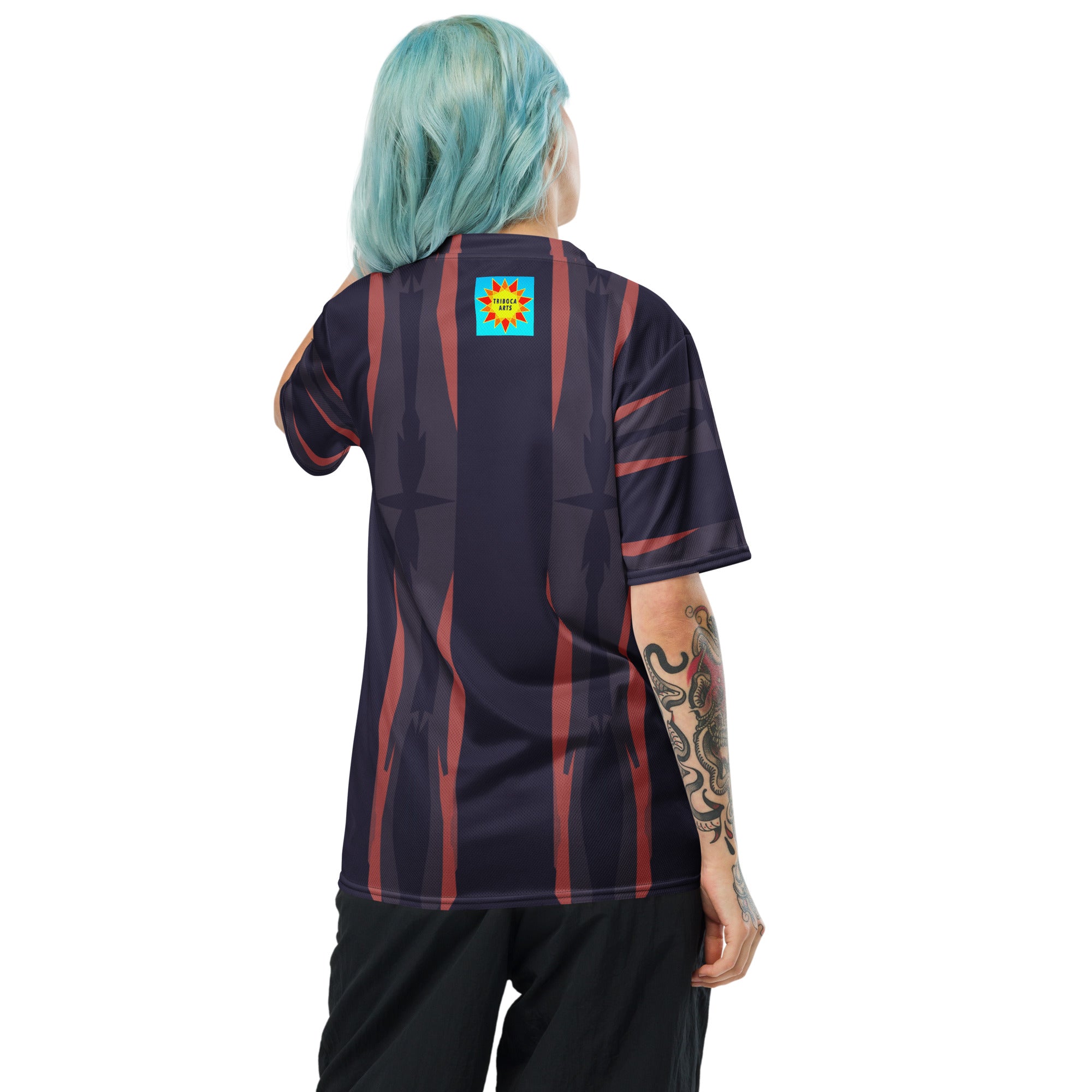 Gulf Shore Ship Gray Women's Eco-Friendly Sports Jersey Triboca Arts