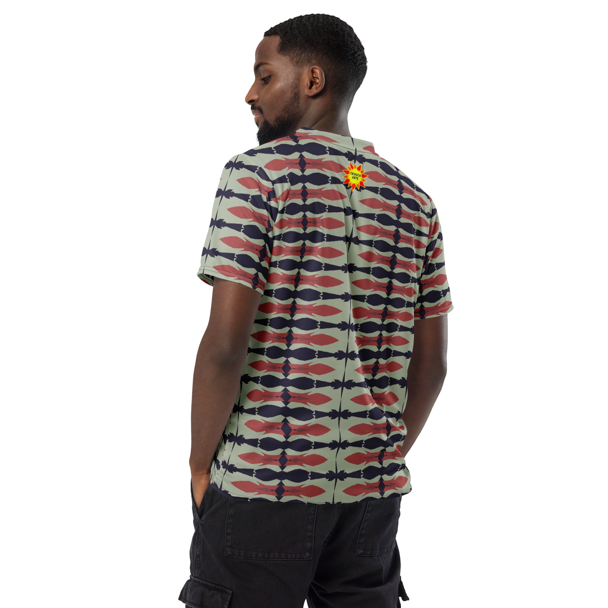 Gulf Shore Lattice Unisex Eco-Friendly Sports Jersey Triboca Arts