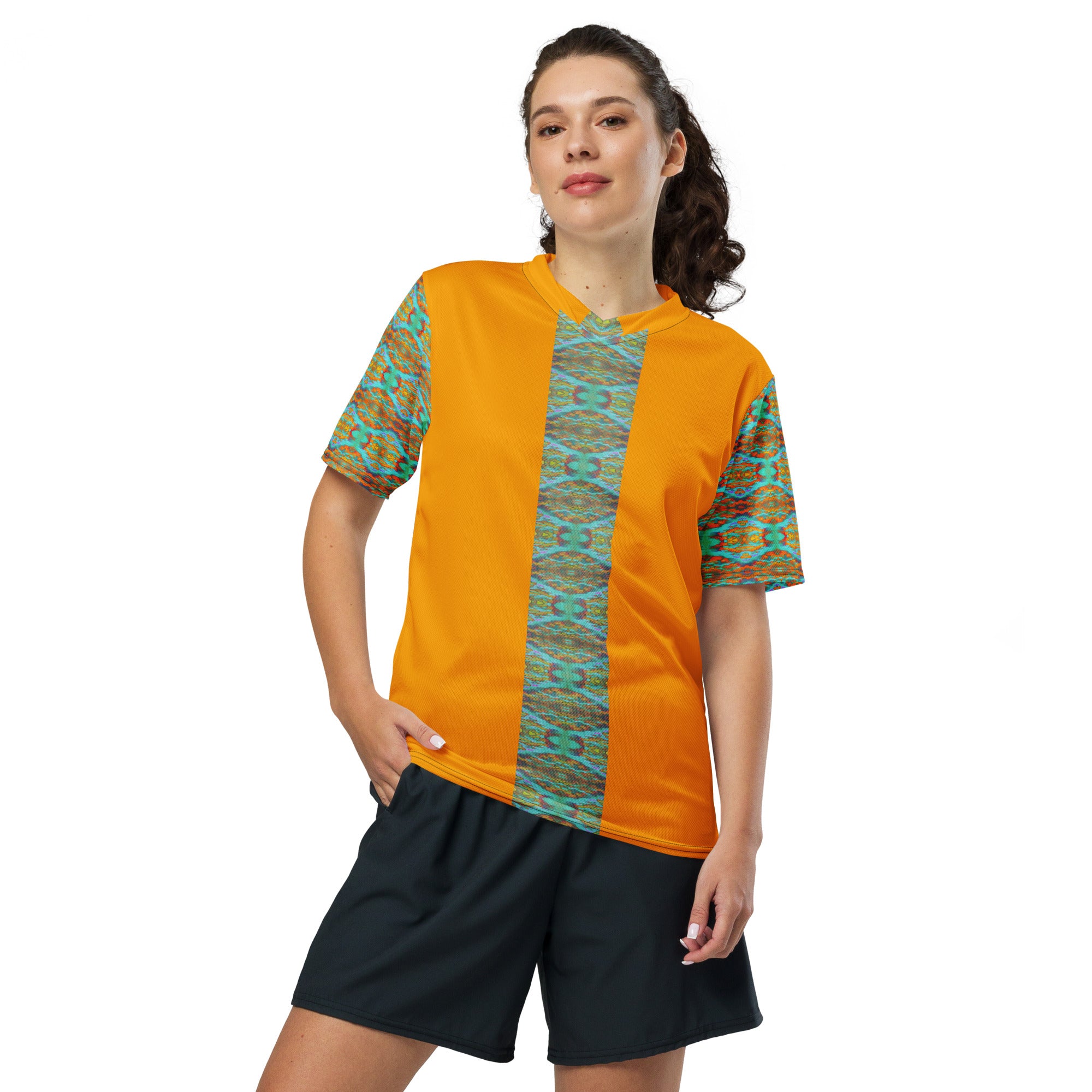 Gold Canyon Broad Striped Women's Eco-Friendly Sports Jersey Triboca Arts 2XS
