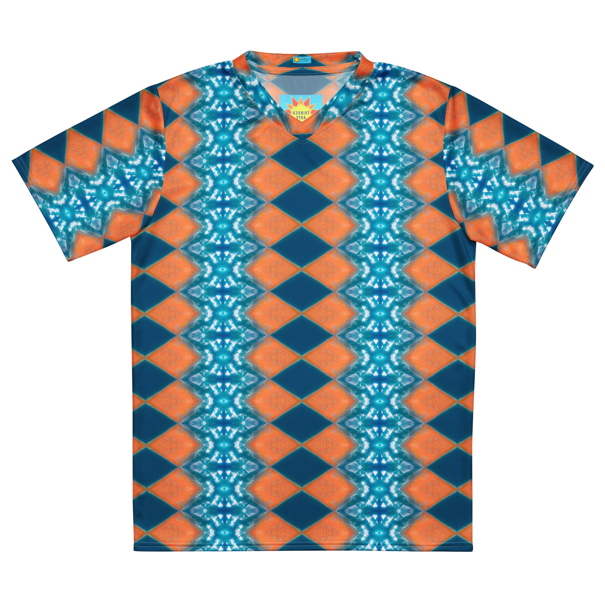 Bay Jetties Diamond Row Unisex Eco-Friendly Sports Jersey Triboca Arts