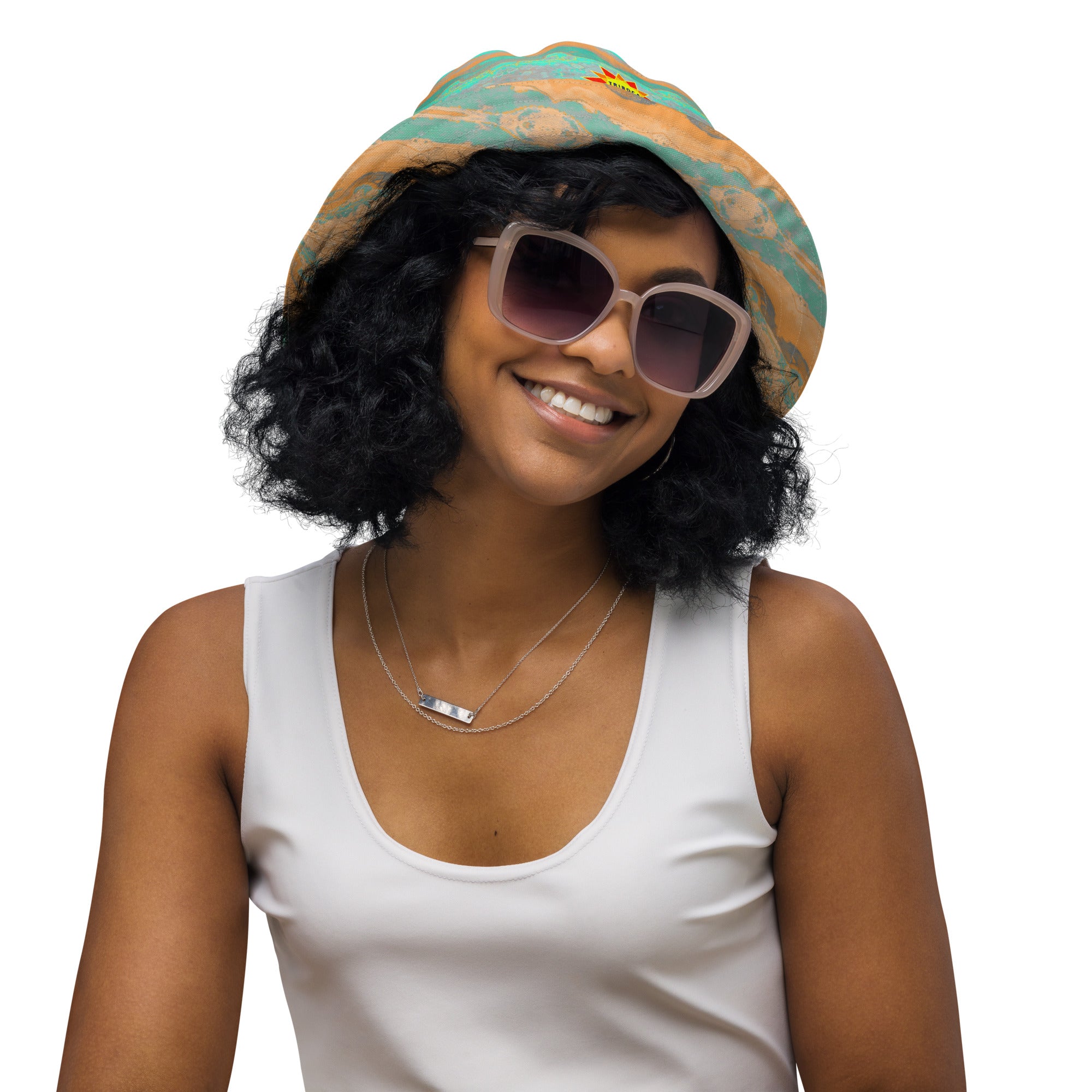 Gulf Shore Reversible Bucket Hat Triboca Arts