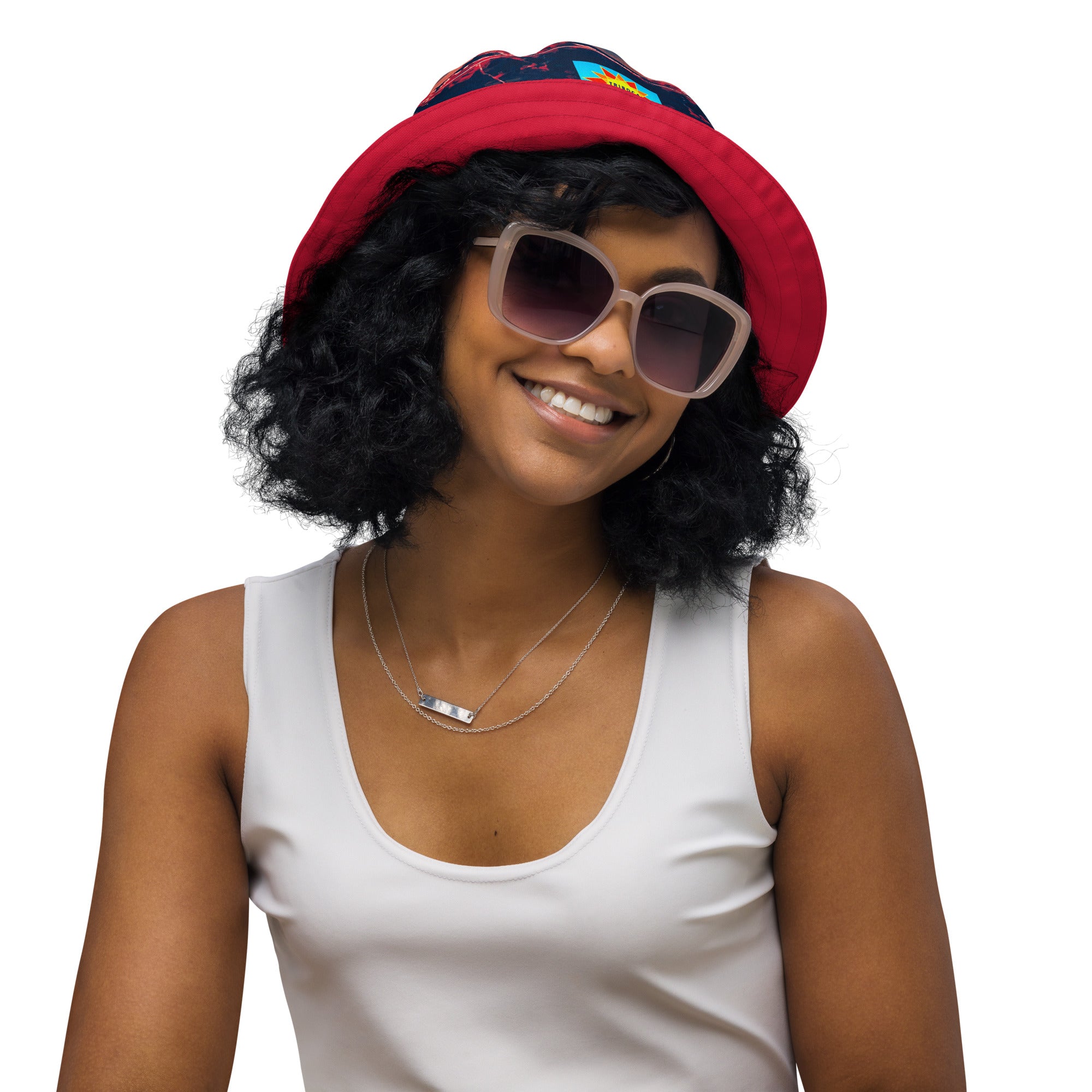 Gulf Shore Reversible Bucket Hat Triboca Arts S/M
