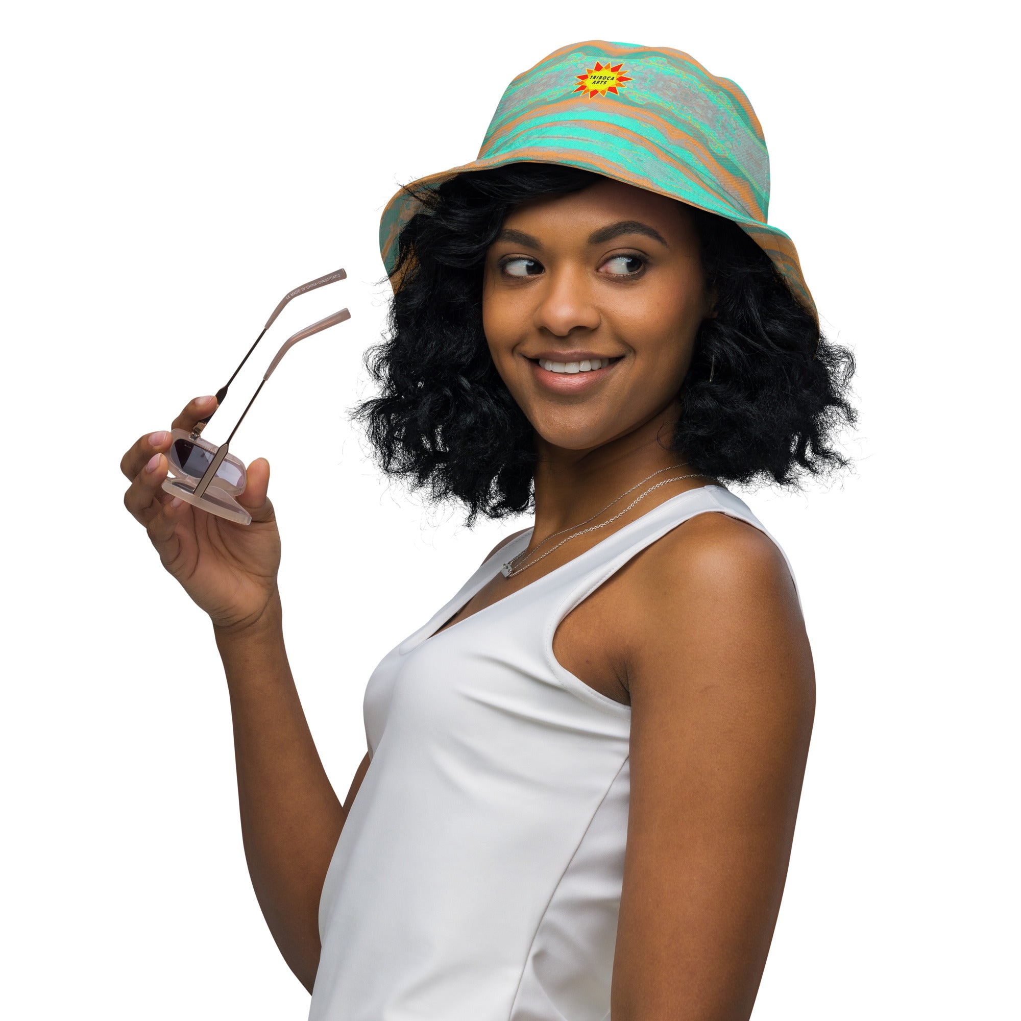 Gulf Shore Reversible Bucket Hat Triboca Arts