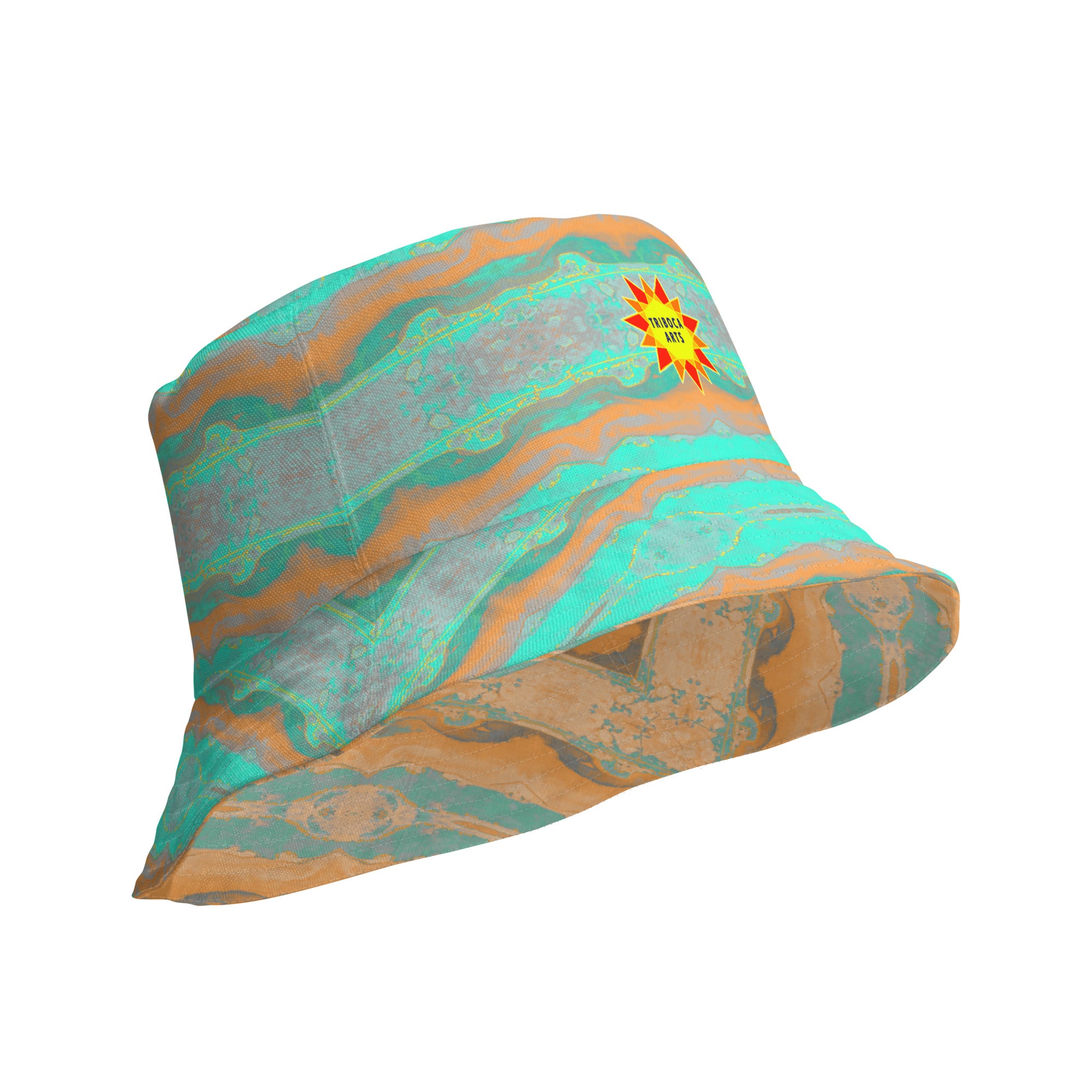 Gulf Shore Reversible Bucket Hat Triboca Arts