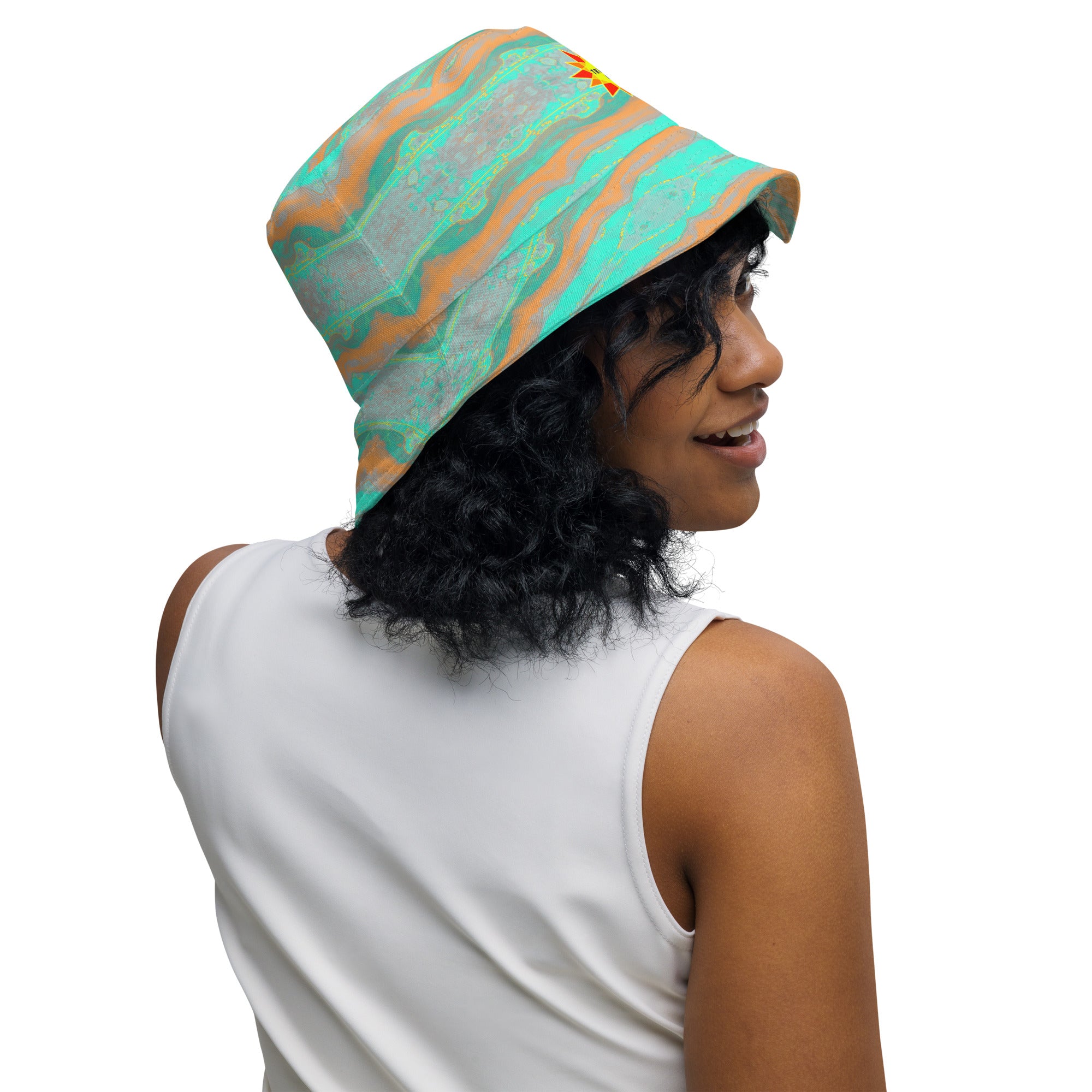 Gulf Shore Reversible Bucket Hat Triboca Arts