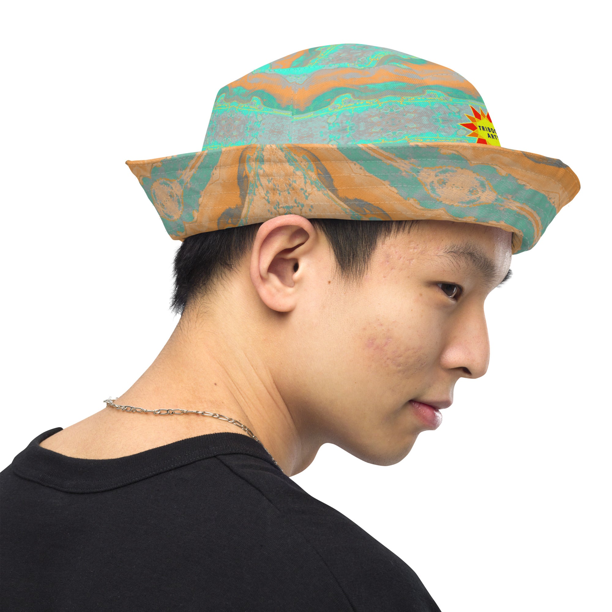 Gulf Shore Reversible Bucket Hat Triboca Arts