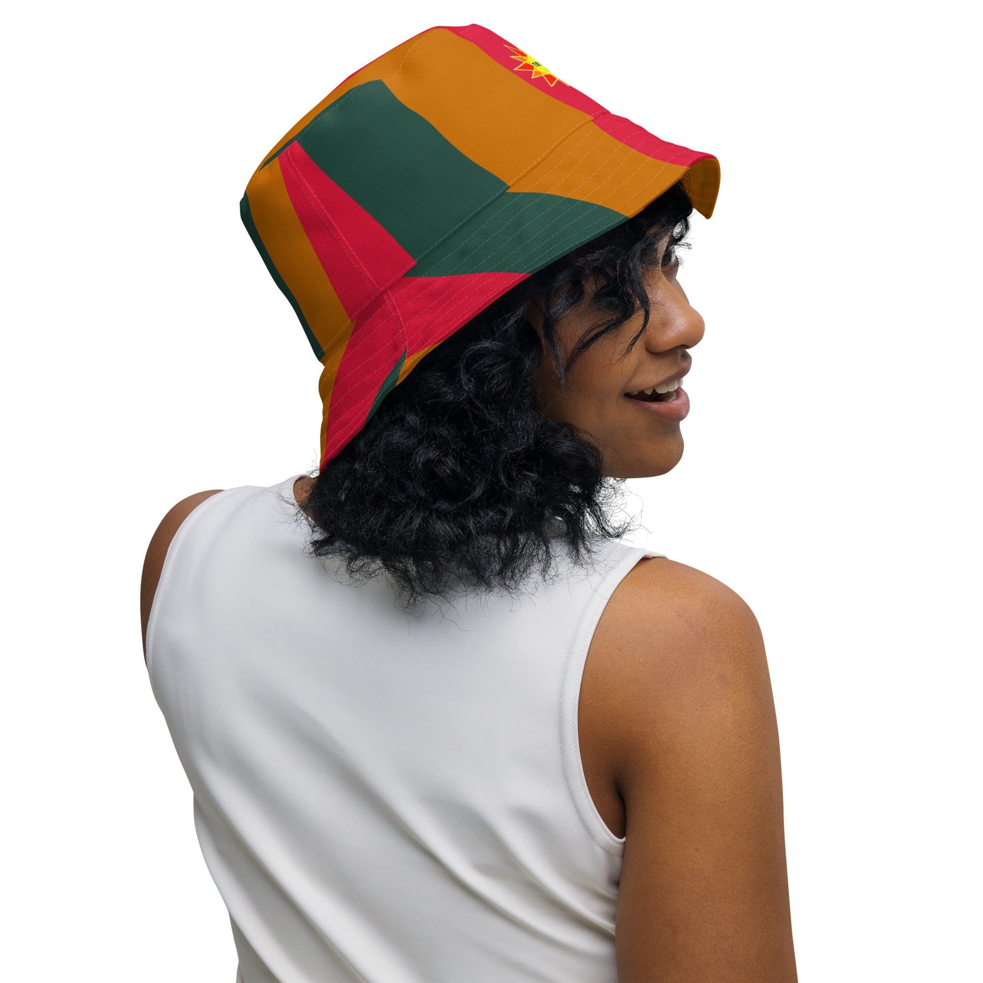 Gulf Shore Reversible Bucket Hat Triboca Arts