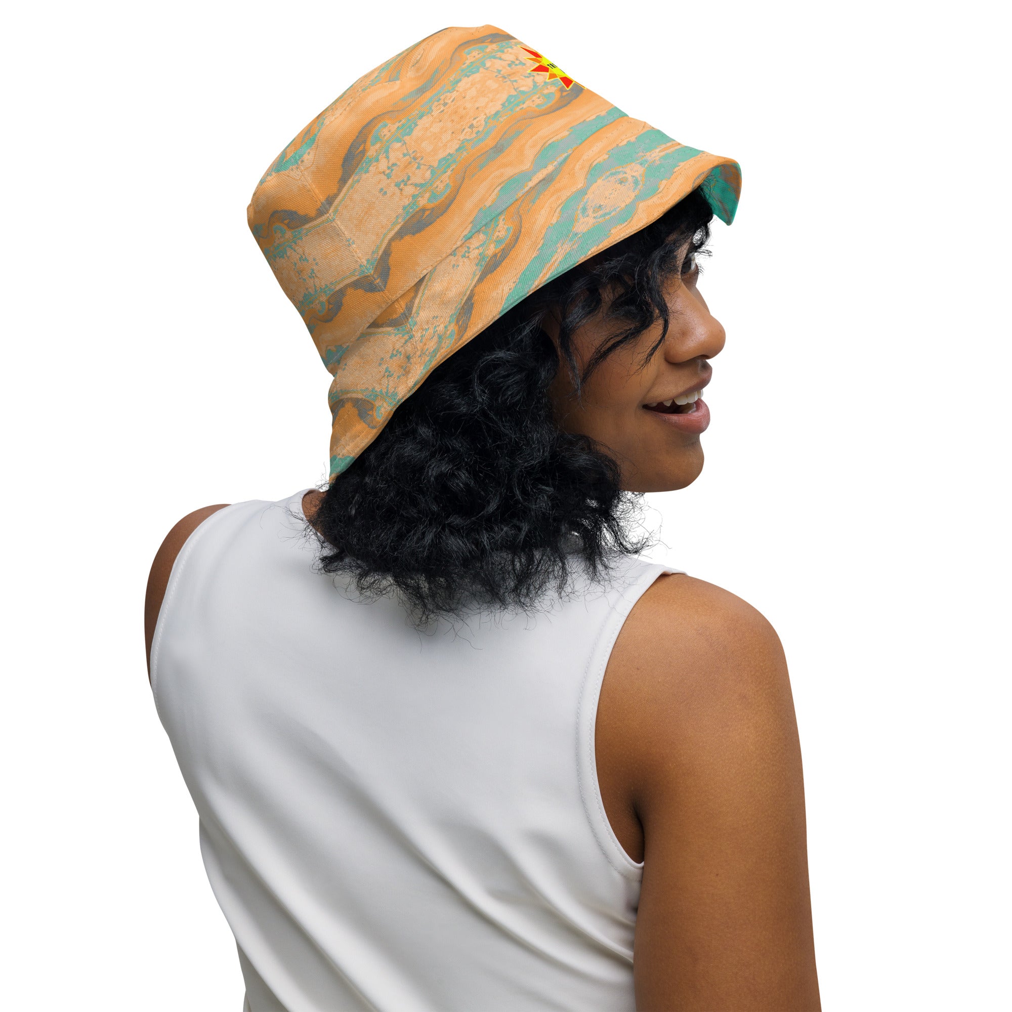 Gulf Shore Reversible Bucket Hat Triboca Arts