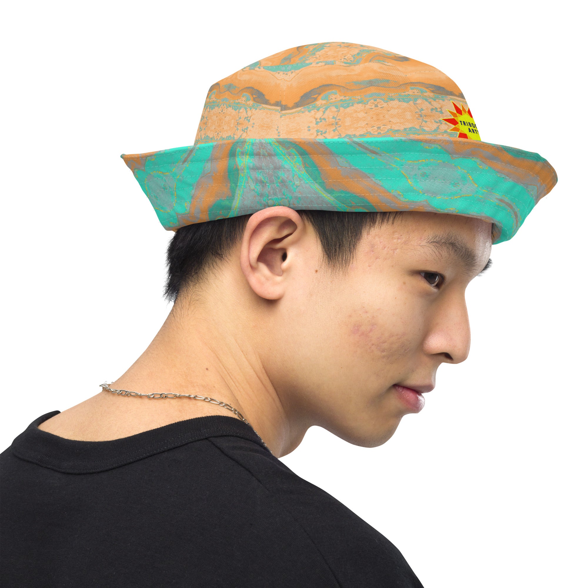 Gulf Shore Reversible Bucket Hat Triboca Arts