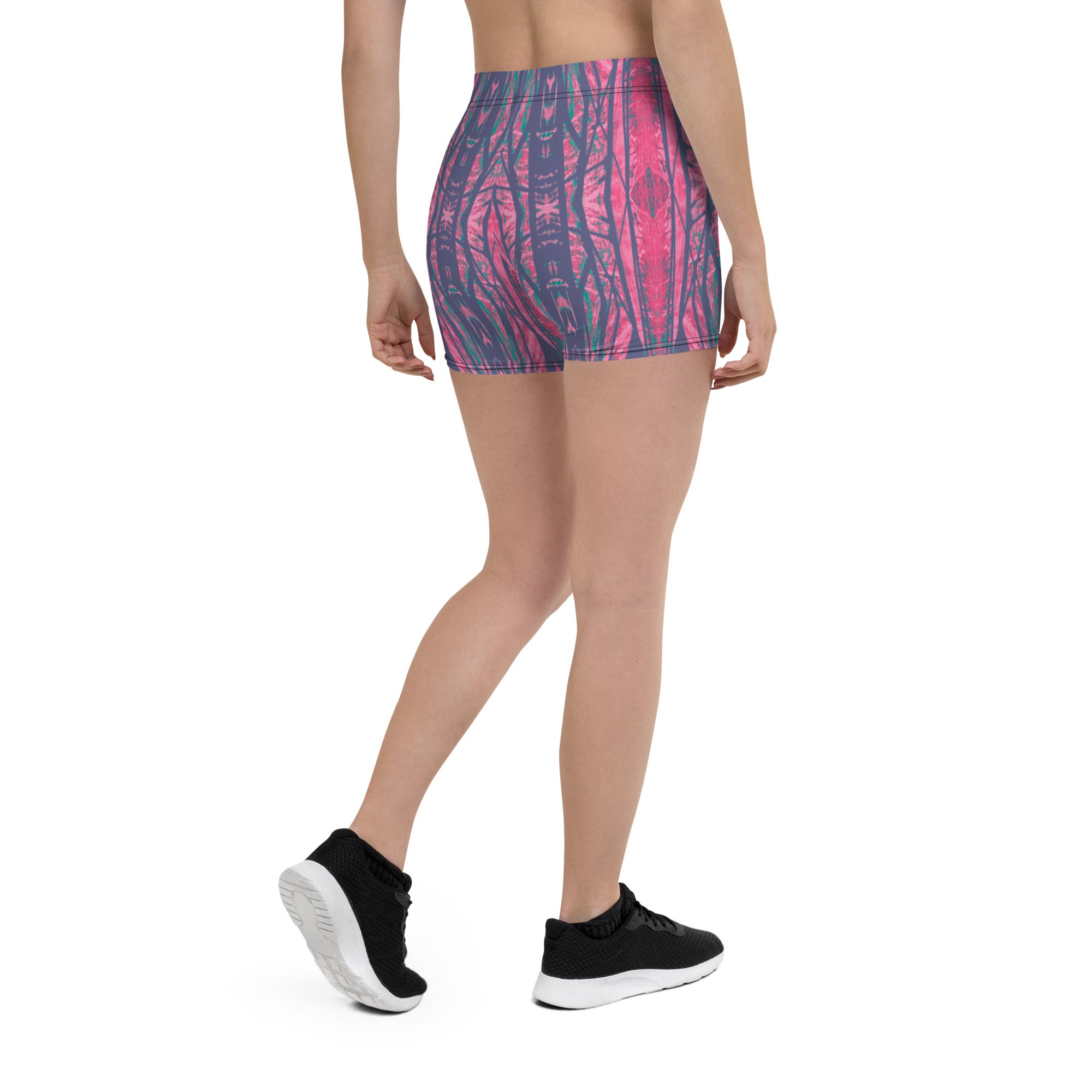 Shadows Gray On Pink Women's Shorts Triboca Arts