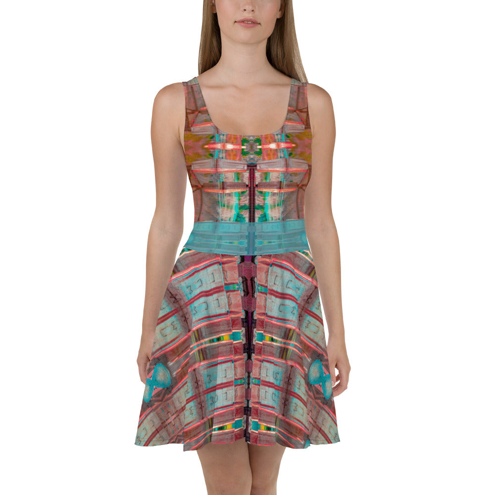 Footings Sleeveless Skater Dress Triboca Arts XS
