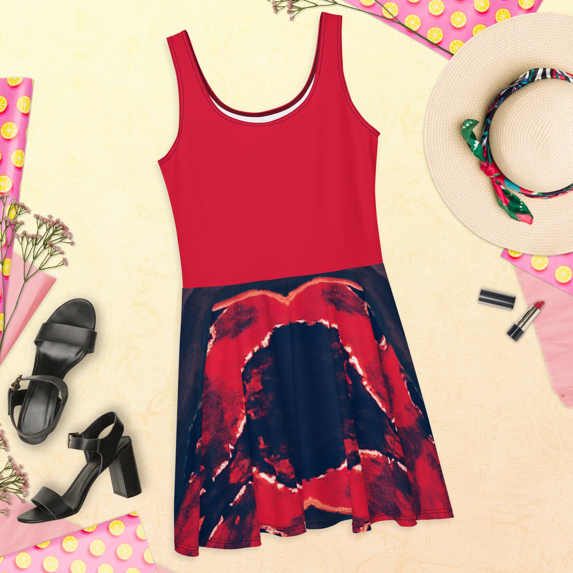 Gulf Shore Sleeveless Skater Dress Triboca Arts