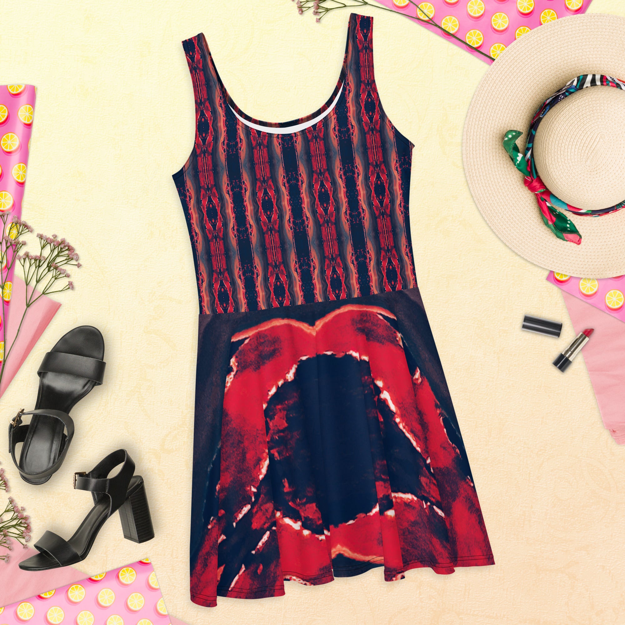 Gulf Shore Sleeveless Skater Dress Triboca Arts